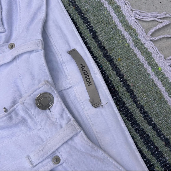 Hudson jeans holly high rise bell bottom flare white jeans - Picture 6 of 14